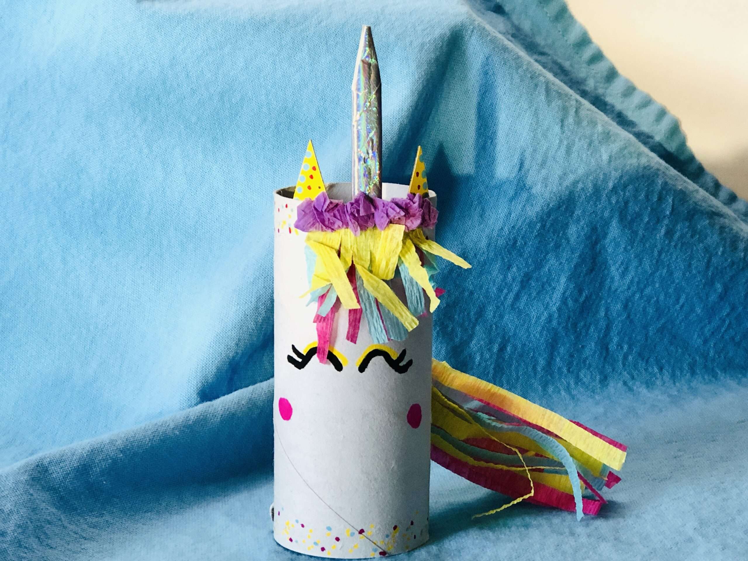 Unicorn Craft Made with Toilet Paper Rolls